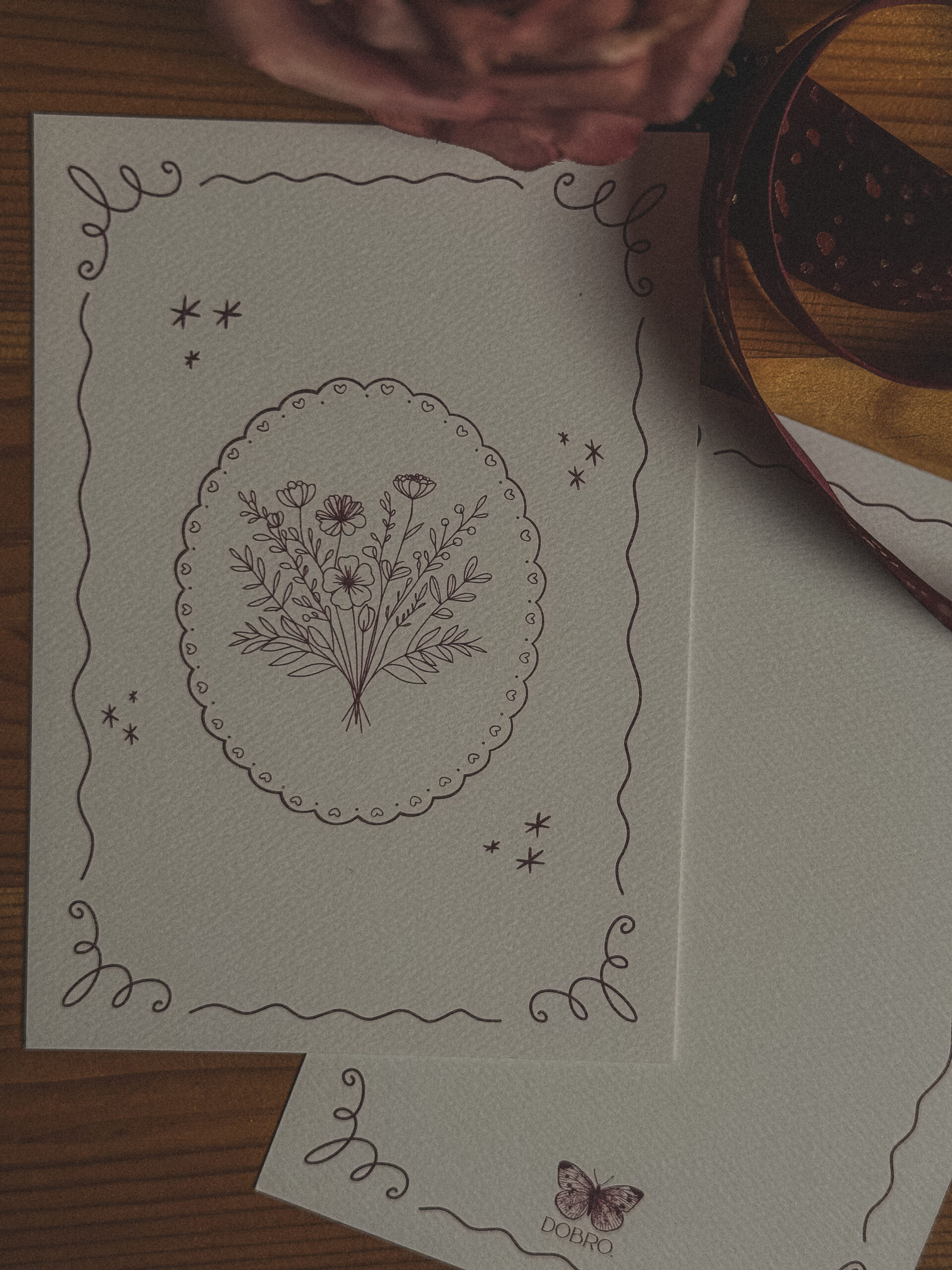 Kartka okolicznościowa “Kwiaty” - obrazek 3