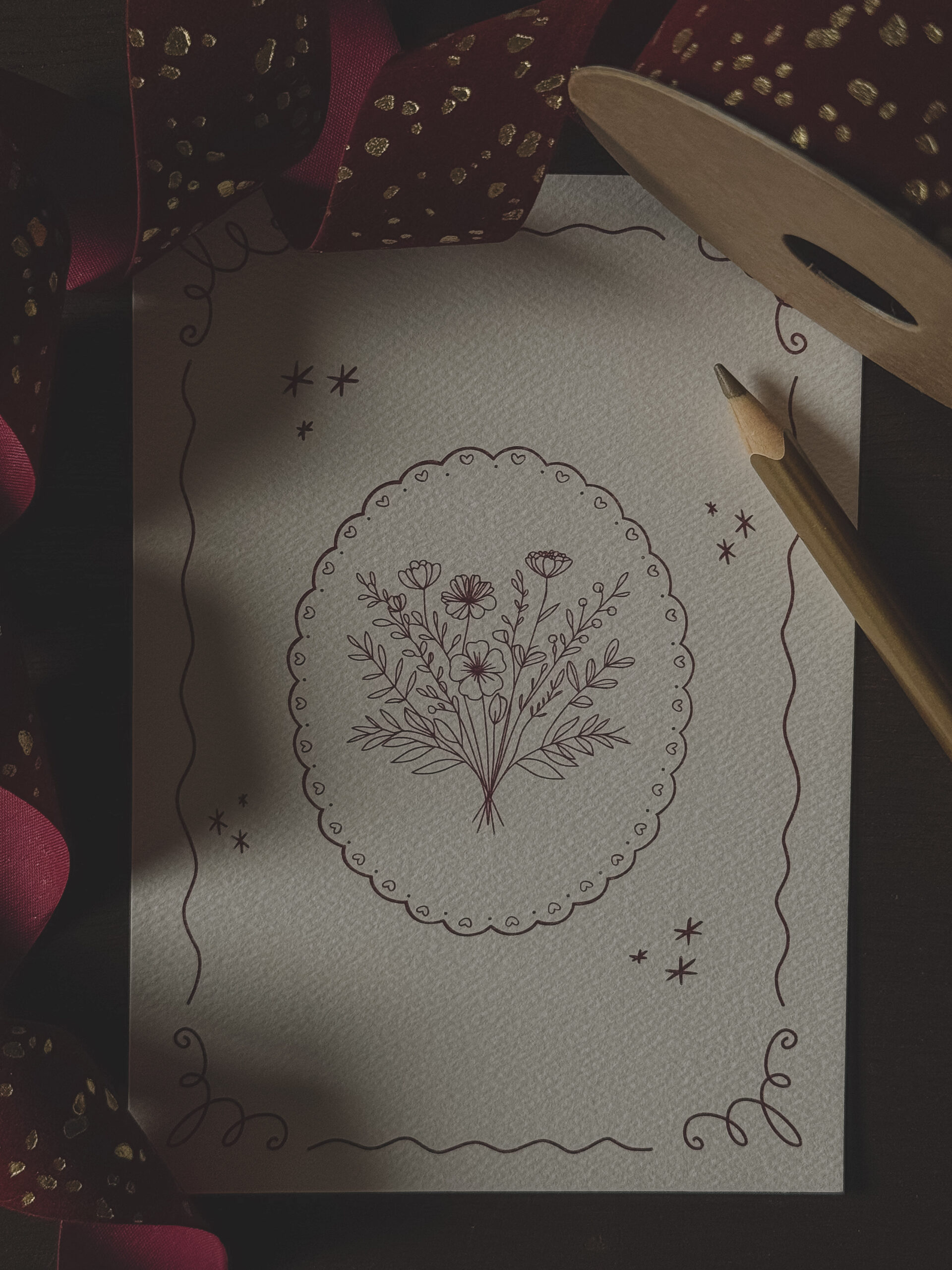 Kartka okolicznościowa “Kwiaty” - obrazek 2