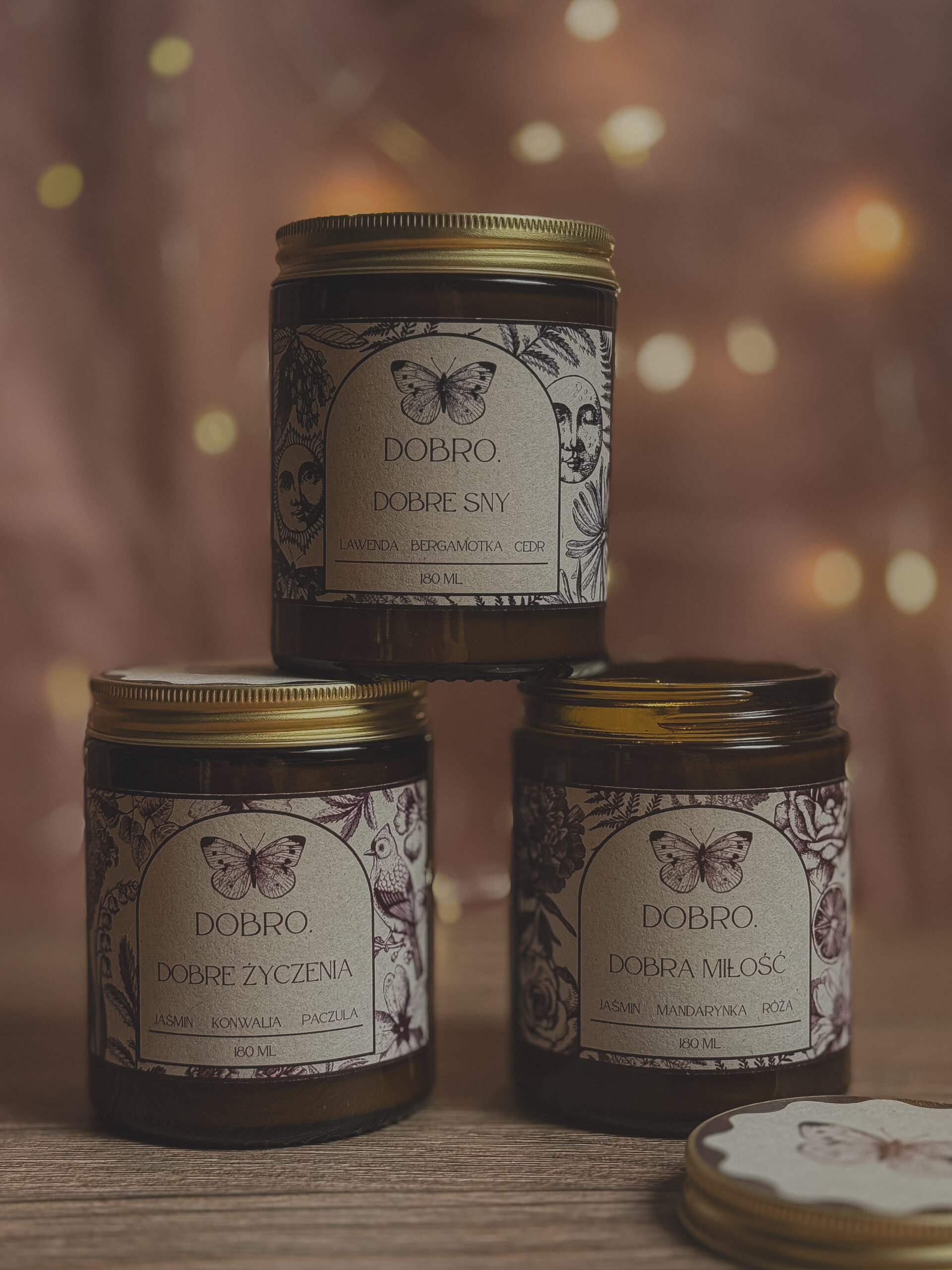 Zestaw 3 x świeca 180 ml